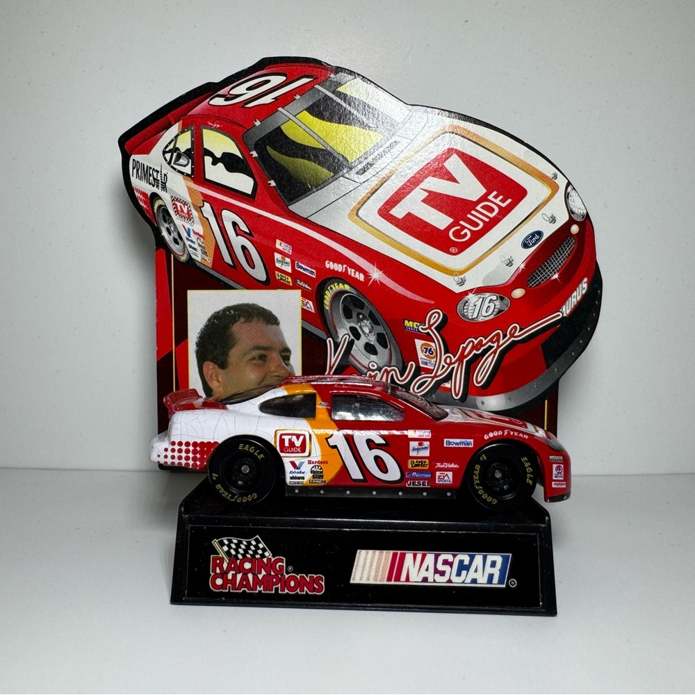 Red and White NASCAR Racing Car Model